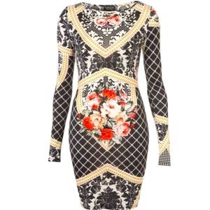 Topshop Baroque Tapestry Bodycon Dress